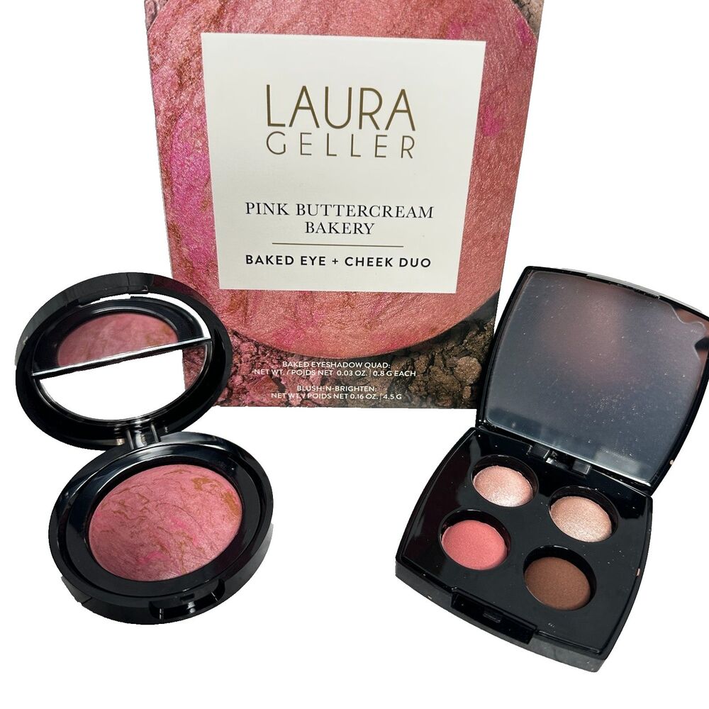 Laura Geller Pink Buttercream Bakery Eye & Cheek Duo New in Box